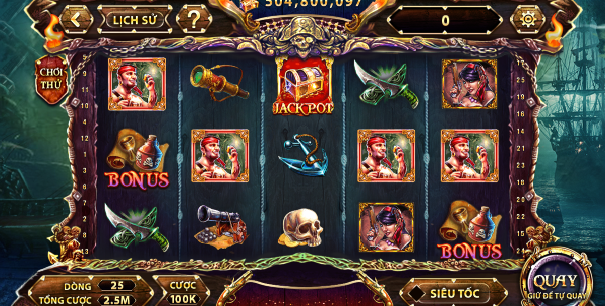 Phân bổ lượng vàng hợp lý trong từng vòng quay Pirate King