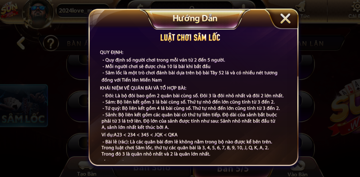 Kinh nghiệm “ăn trắng” trong Sâm lốc Sunwin