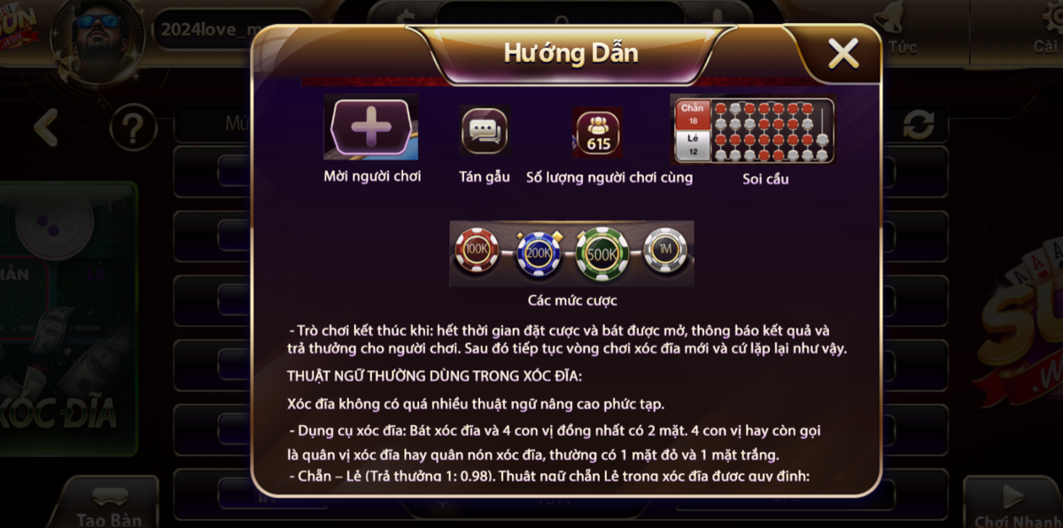 Tận hưởng giao diện tuyệt vời đến từ tựa game Xóc Đĩa