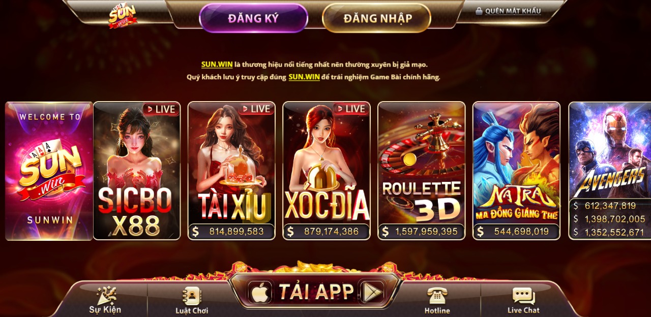 SunWin - Cổng Game Bài Đẳng Cấp nhất Châu Á